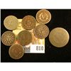 Image 2 : Early 1800 U.S. Large Cent; 1867, 1868, 1869, & 1882/3? U.S. Shield Nickels; 1883 With Cents, 1886, 