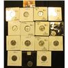 Image 1 : 1956P, D, 58D, 60D all BU, 1963D EF Silver & (10) Clad BU Roosevelt Dimes.