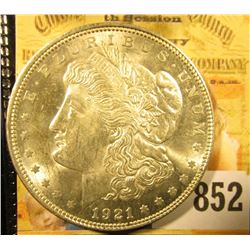 1921 P U.S. Morgan Silver Dollar. Brilliant Uncirculated.