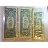 Image 2 : PAPER MONEY - AMERICAN $1 - 3 TTL