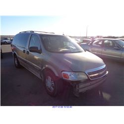 2002 - CHEVROLET VENTURE//SALVAGE TITLE