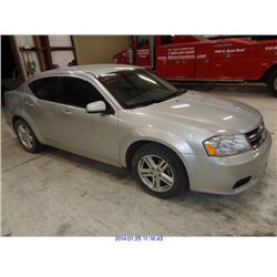 2011 - DODGE AVENGER//SALVAGE TITLE