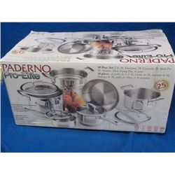 New Paderno Pro-Elite 10pc cookware set