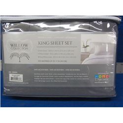 New Willow collection KING 6 piece sheet set