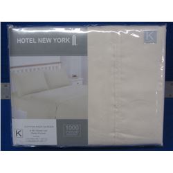 New KING hotel new york 4 pc. Sheet set