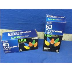 2 New c6 LED Christmas lights