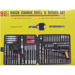 New 90pc Drill + Driver set