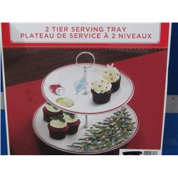 New 2 tier seving tray