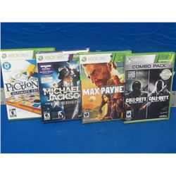 4 New  X-BOX 360 Games / call of duty / Max Payne /