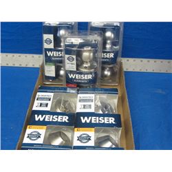 Lot of 5 New Weiser smart key products / 2 deadbolts / 3 door knobs 1 locking