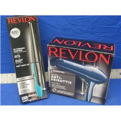 Lot of 2 New Revlon / 1 Frizz control styler & 1 Ceramic curler