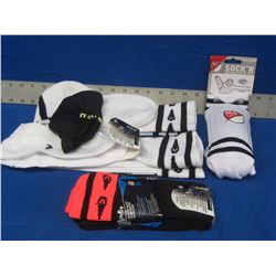 Lot of 4 New soccer socks/ 1 ankle guard /