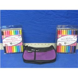 New bundle of Permanent fabric markers and carry case