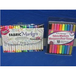 2 New packs of permanent fabric markers
