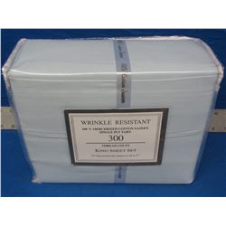 New King sheet set 100% cotton sateen