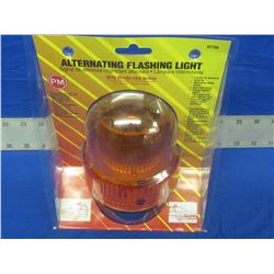 New Job site strobe light Magnetic  flashing light 12ft cord 12 volt cigarette plug