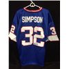 Image 1 : OJ SIMPSON AUTOGRAPHED BUFFALO BILLS FOOTBALL JERSEY