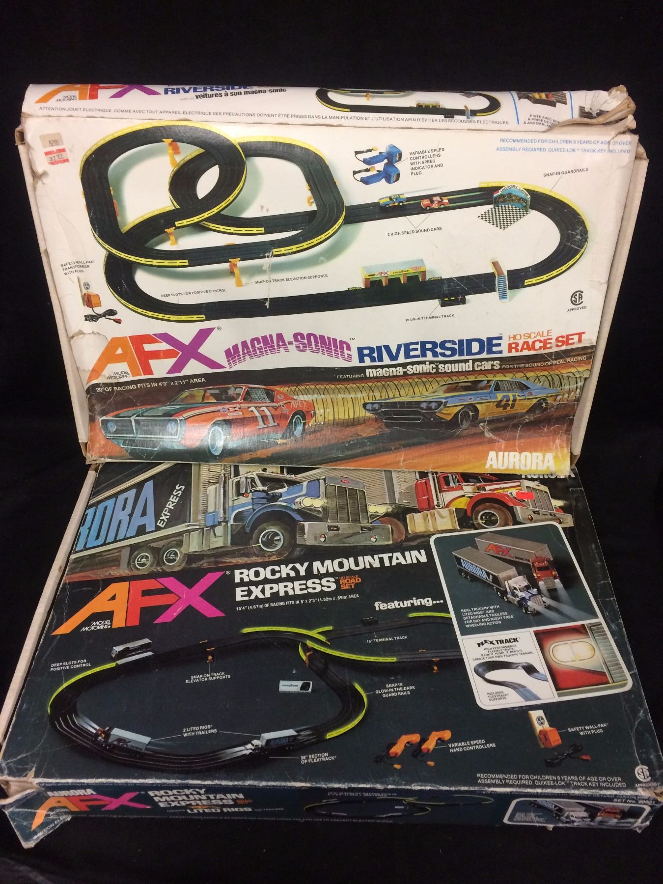 Afx Racing Banner AFX RACING SETS LOT (IN BOX)