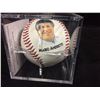 Image 2 : MARIO ANDRETTI AUTOGRAPHED BASEBALL W/ HIS PICTURE ON BALL (PSA COA) RAGING HOF 2000