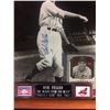 Image 2 : BOB FELLER AUTOGRAPHED 8" X 10" FRAMED PHOTO W/ TRADING CARD (HOF 1962)