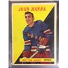 Image 1 : JOHN HANNA #7 TOPPS HOCKEY CARD
