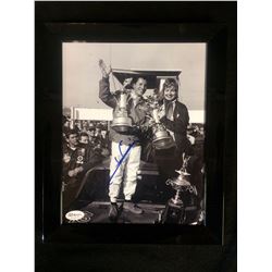 MARIO ANDRETTI AUTOGRAPHED 8  X 10  PHOTO (JSA COA)