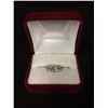 Image 2 : 14 KT CANADIAN DIAMOND (.75 TCW) SOLITAIRE FANCY ENGAGEMENT RING W/ 14 KT DIAMOND CHANNEL SET BAND
