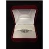 Image 2 : 14 KT CANADIAN DIAMOND (.75 TCW) SOLITAIRE FANCY ENGAGEMENT RING W/ 14 KT DIAMOND CHANNEL SET BAND