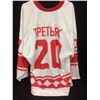 Image 1 : VLADISLAV TRETIAK AUTOGRAPHED TEAM RUSSIA HOCKEY JERSEY W/ COA (AMAZING JERSEY)