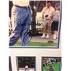 Image 2 : NICK FALDO AUTOGRAPHED 8" X 10" FRAMED  PHOTO W/ PHOTO COLLAGE (MOUNTED MEMORIES COA)