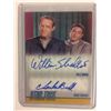 Image 1 : WILLIAM SCHALLERT & CHARLIE BRILL AUTOGRAPHED STAR TREK TRADING CARD