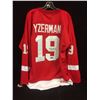Image 1 : STEVE YZERMAN AUTOGRAPHED RED WINGS HOCKEY JERSEY W/ COA