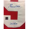 Image 2 : GORDIE HOWE AUTOGRAPHED RED WING JERSEY WITH INSCRIBE "MR. HOCKEY" (AL HOLOGRAM COA)