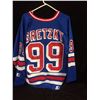 Image 1 : WAYNE GRETZKY AUTOGRAPHED RANGERS JERSEY W/ AL COLLECTIONS COA