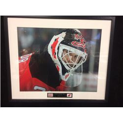 RICHARD BRODEUR 8" X 10" MATTED PHOTO (NEW JERSEY DEVILS)