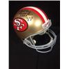 Image 1 : JERRY RICE AUTOGRAPHED 49ER'S FULL SIZED FOOTBALL HELMET INSCRIBED "FLASH 80" G.O.A.T 2010 HOF