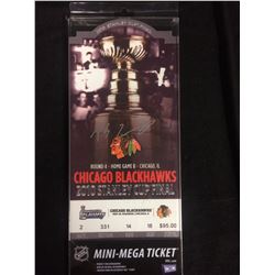 PATRICK SHARP AUTOGRAPHED 2010 STANLEY CUP FINAL MINI-MEGA TICKET