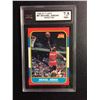 Image 1 : 1986-87 FLEER #57 MICHAEL JORDAN ROOKIE CARD (7.5 NM+) KSA