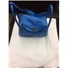 Image 1 : AUTHENTIC WOMENS BLUE HERMES HAND BAG