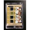 Image 1 : PARKHURST TRUE COLORS MEMORABILIA CARD (CROSBY, LEMIEUX, LeCLAIR, CHRISTENSEN)