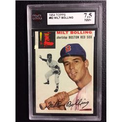 1954 TOPPS #82 MILT BOLLING (7.5 NM+) KSA