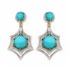 Image 1 : STERLING SILVER TURQUOISE DROP EARRING