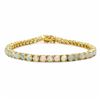 Image 1 : STERLING SILVER ETHIOPIAN OPAL TENNIS BRACELET
