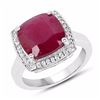 Image 1 : STERLING SILVER RUBY RING