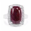 Image 3 : STERLING SILVER RUBY RING