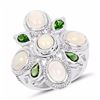 Image 1 : STERLING SILVER ETHIOPIAN OPAL RING