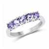 Image 1 : STERLING SILVER TANZANITE RING