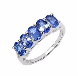 STERLING SILVER TANZANITE RING