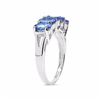 Image 3 : STERLING SILVER TANZANITE RING