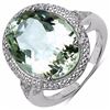 Image 1 : STERLING SILVER GREEN AMETHYST RING